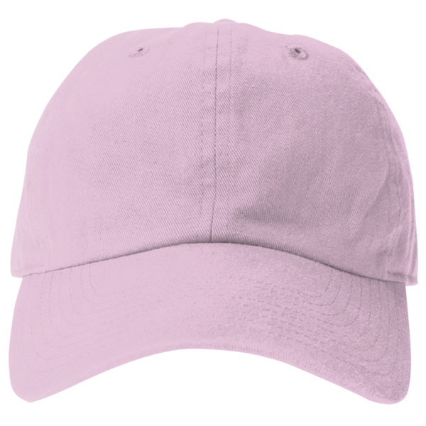 Big Accessories Washed Chino Cap, Light Pink, Front view