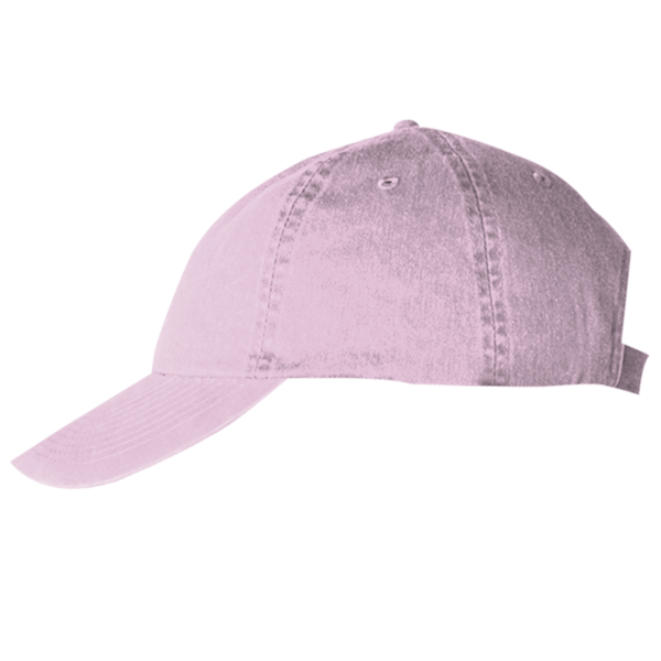Big Accessories Washed Chino Cap, Light Pink, Left Side view