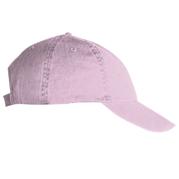 Big Accessories Washed Chino Cap, Light Pink, Right Side view