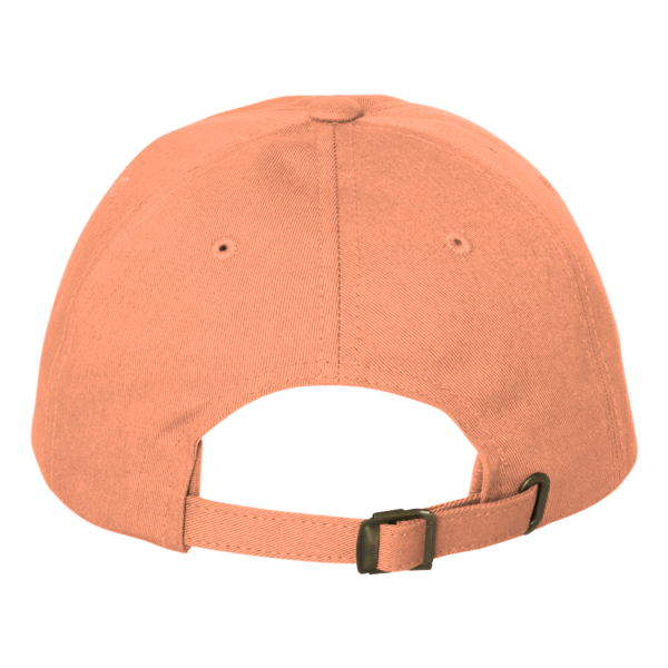 Big Accessories Washed Chino Cap, Mango, Back view