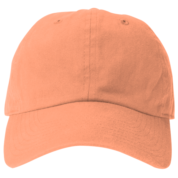 Big Accessories Washed Chino Cap, Mango, Front view