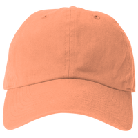 Big Accessories Washed Chino Cap, Mango, Front view