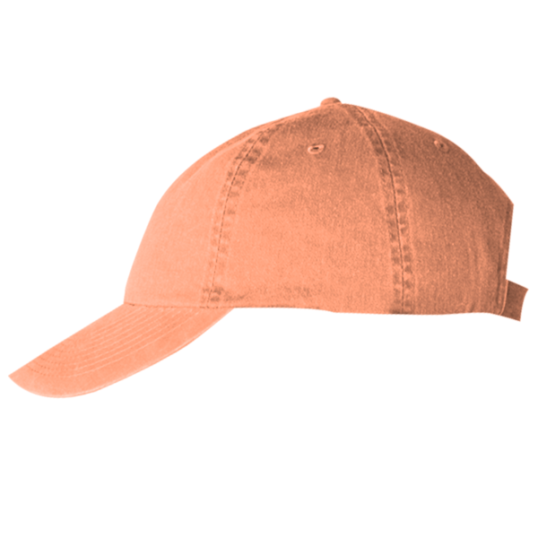 Big Accessories Washed Chino Cap, Mango, Left Side view