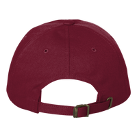 Big Accessories Washed Chino Cap, Maroon, Back view