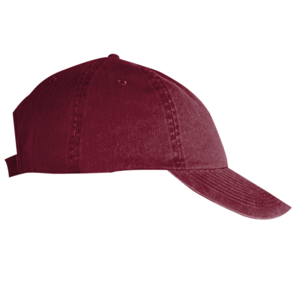 Big Accessories Washed Chino Cap, Maroon, Right Side view