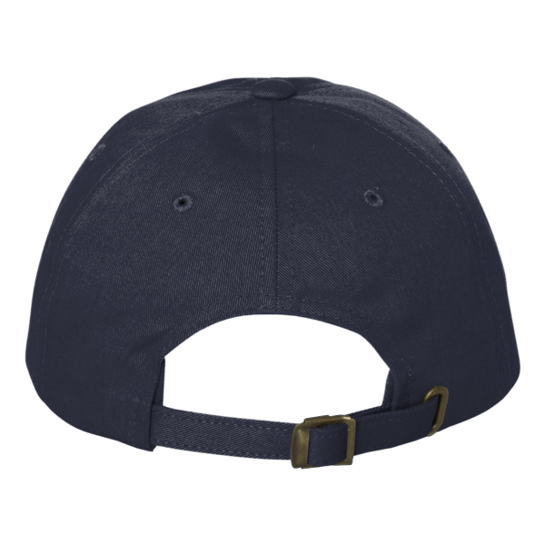 Big Accessories Washed Chino Cap, Navy, Back view