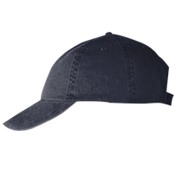 Big Accessories Washed Chino Cap, Navy, Left Side view