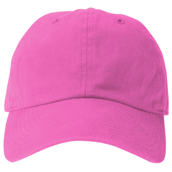 Big Accessories Washed Chino Cap, Raspberry, Front view