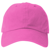 Big Accessories Washed Chino Cap, Raspberry, Front view