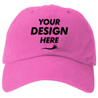 Big Accessories Washed Chino Cap, Raspberry, Front view, Mockup