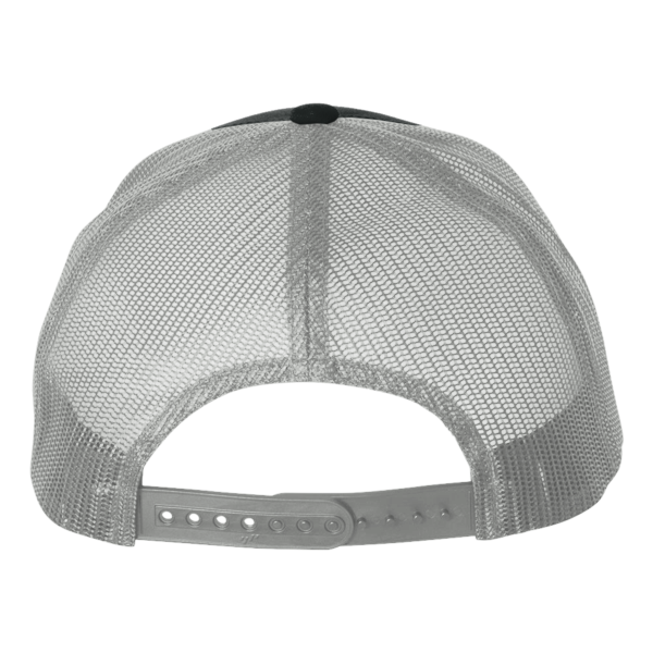 Big Accessories Washed Trucker Cap, Black / Grey, Back view