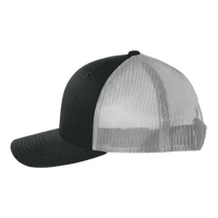 Big Accessories Washed Trucker Cap, Black / Grey, Left Side view