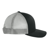 Big Accessories Washed Trucker Cap, Black / Grey, Right Side view