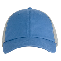 Big Accessories Washed Trucker Cap, Blue / Grey, Front view
