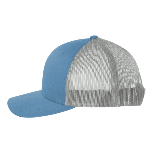 Big Accessories Washed Trucker Cap, Blue / Grey, Left Side view