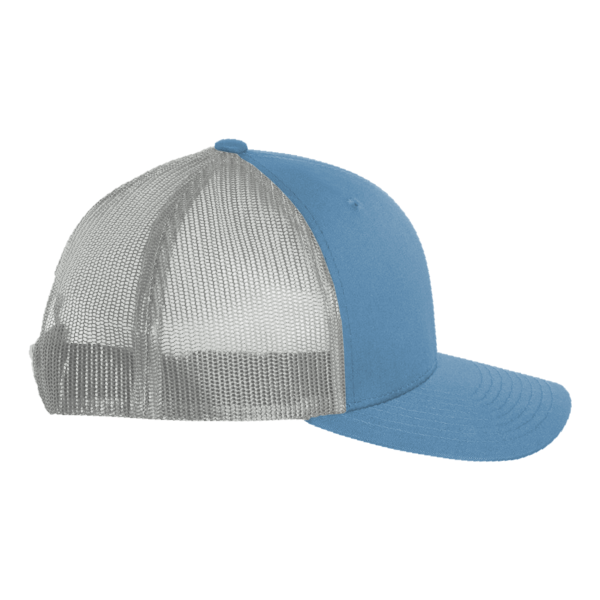 Big Accessories Washed Trucker Cap, Blue / Grey, Right Side view