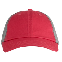 Big Accessories Washed Trucker Cap, Cosmo / Grey, Front view