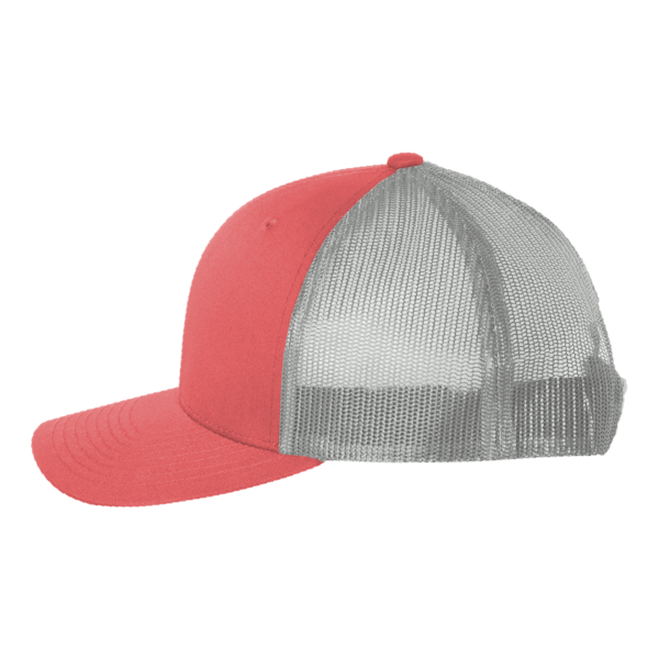 Big Accessories Washed Trucker Cap, Cosmo / Grey, Left Side view