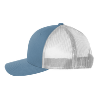 Big Accessories Washed Trucker Cap, Indigo / White, Left Side view