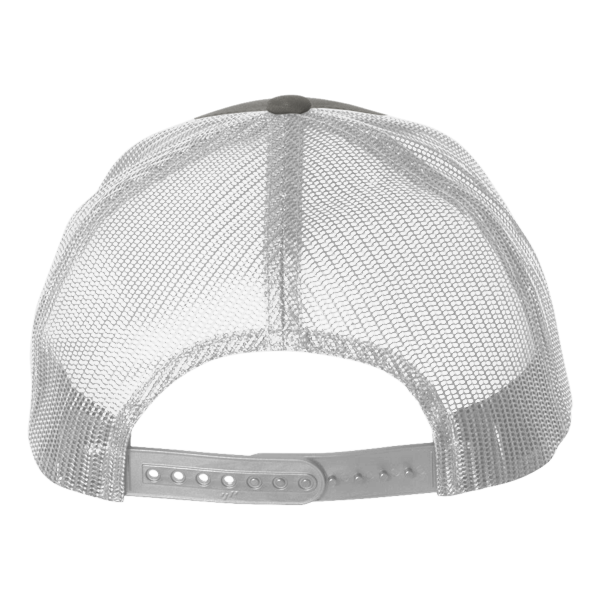 Big Accessories Washed Trucker Cap, Iron / White, Back view