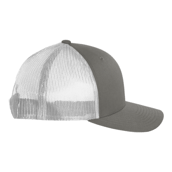 Big Accessories Washed Trucker Cap, Iron / White, Right Side view
