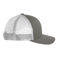 Big Accessories Washed Trucker Cap, Iron / White, Right Side view