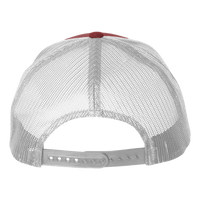 Big Accessories Washed Trucker Cap, Maroon / White, Back view