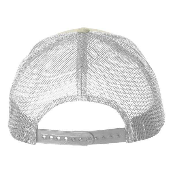 Big Accessories Washed Trucker Cap, Stone / White, Back view