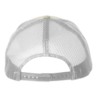 Big Accessories Washed Trucker Cap, Stone / White, Back view