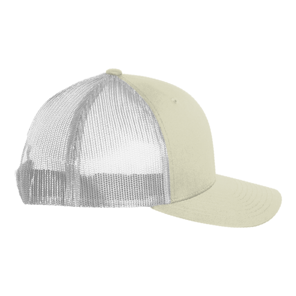 Big Accessories Washed Trucker Cap, Stone / White, Right Side view