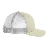 Big Accessories Washed Trucker Cap, Stone / White, Right Side view
