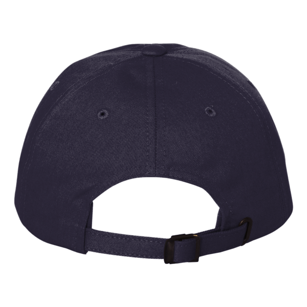 Big Accessories Youth Classic Brushed Twill Cap, Navy, Back view