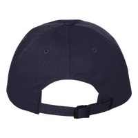 Big Accessories Youth Classic Brushed Twill Cap, Navy, Back view