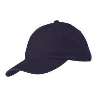 Big Accessories Youth Classic Brushed Twill Cap, Navy, Left Side view