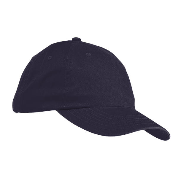 Big Accessories Youth Classic Brushed Twill Cap, Navy, Right Side view