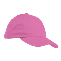 Big Accessories Youth Classic Brushed Twill Cap, Pink, Right Side view
