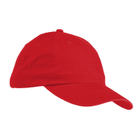 Big Accessories Youth Classic Brushed Twill Cap, Red, Right Side view