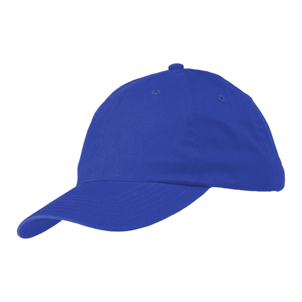 Big Accessories Youth Classic Brushed Twill Cap, Royal, Left Side view