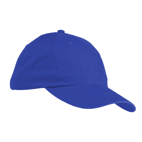 Big Accessories Youth Classic Brushed Twill Cap, Royal, Right Side view
