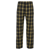 Boxercraft Men's Harley Flannel Pants, Black / Gold / Gold, Back view