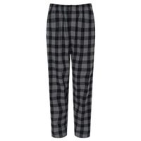 Boxercraft Men's Harley Flannel Pants, Charcoal / Black Buffalo / Black Buffalo, Front view
