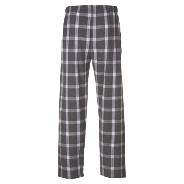 Boxercraft Men's Harley Flannel Pants, Charcoal Lavender Tomboy Plaid / Charcoal Lavender Tomboy Plaid / Charcoal Lavender Tomboy Plaid, Back view
