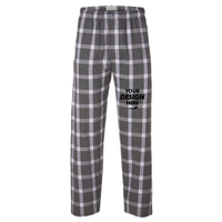 Boxercraft Men's Harley Flannel Pants, Charcoal Lavender Tomboy Plaid / Charcoal Lavender Tomboy Plaid / Charcoal Lavender Tomboy Plaid, Front view, Mockup