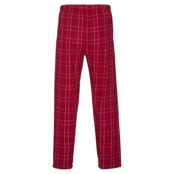 Boxercraft Men's Harley Flannel Pants, Crimson Field Day Plaid / Crimson Field Day Plaid / Crimson Field Day Plaid, Back view