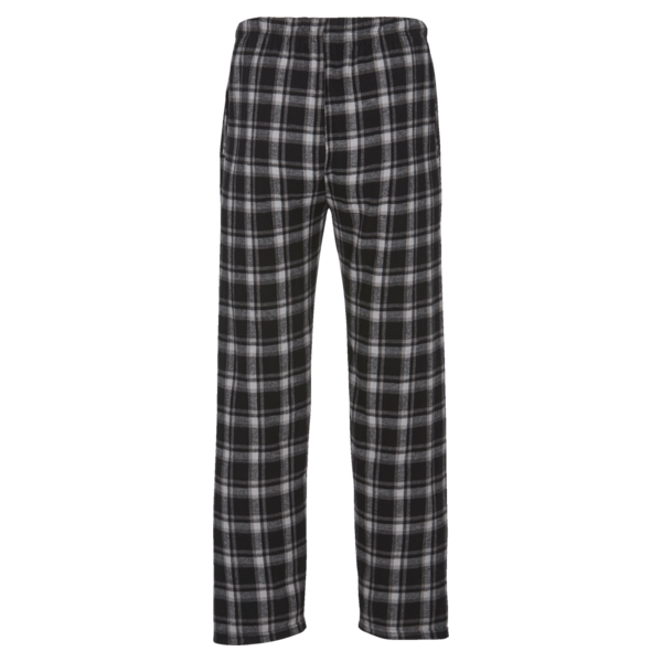 Boxercraft Men's Harley Flannel Pants, Heritage Black Plaid / Heritage Black Plaid / Heritage Black Plaid, Back view