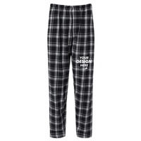Boxercraft Men's Harley Flannel Pants, Heritage Black Plaid / Heritage Black Plaid / Heritage Black Plaid, Front view, Mockup