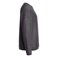 Boxercraft Unisex Corded Crewneck Sweatshirt, Black, Right Sleeve view