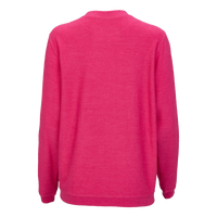 Boxercraft Unisex Corded Crewneck Sweatshirt, Cosmic Pink, Back view