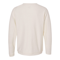 Boxercraft Unisex Corded Crewneck Sweatshirt, Natural, Back view