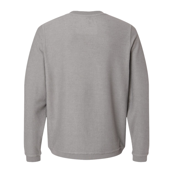 Boxercraft Unisex Corded Crewneck Sweatshirt, Oxford, Back view